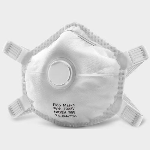 Schutzmaske R95 - F333V - FIDO MASKS CO., LTD. - ohne Latex / mit Exspirationsventil / schalenförmig