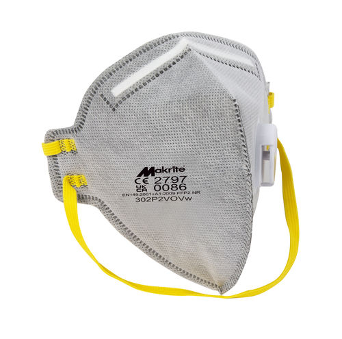 FFP2-Maske - 302P2VOVW - Makrite - Polypropylen / ohne Latex / Polyester