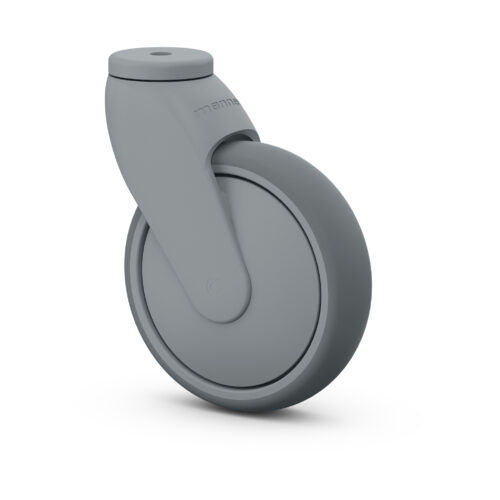 Gummirad - GK-S-125 PTE/K 80 - Manner Oy - Polypropylen / schwenkbar