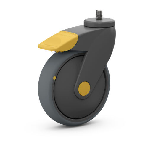 Rad mit Bremse - GKR-JY-S-125 PTE/K A - Manner Oy - Polyamid / Gummi / Polypropylen