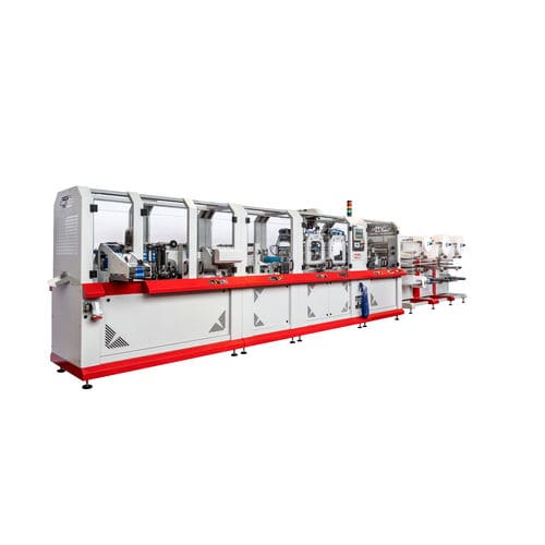 Automatische Produktionsanlage - dm packaging group - für FFP2/FFP3-Masken / drehbar