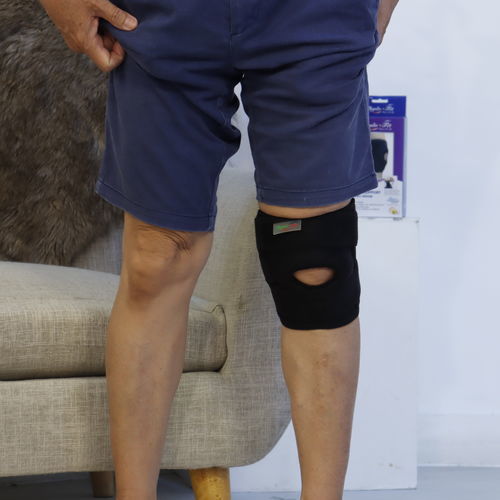 Knie-Stützverband - Physio+Fit - V2U Healthcare - mit Knieöffnung