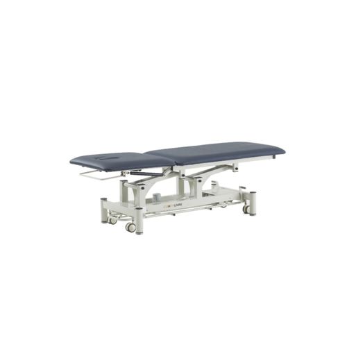 Elektrische Massageliege - EL02 - V2U Healthcare - auf Rollen / mit höhenverstellbarer Rückenlehne / zweiteilig
