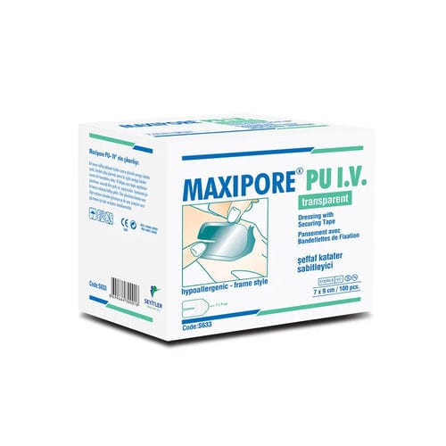 Fixierung für Intravenös-Katheter - Maxipore  - Seyitler - Arm / klebbar