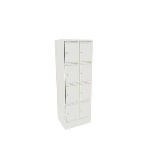 Schrank für Umkleideräume - 11.501.110 - LISTA - mit Regal / mit Tür / mit Doppelmodul