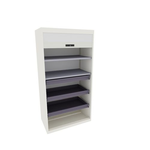 Regalschrank - 58.406.110 - LISTA - Rolladen / 2 Schubladen