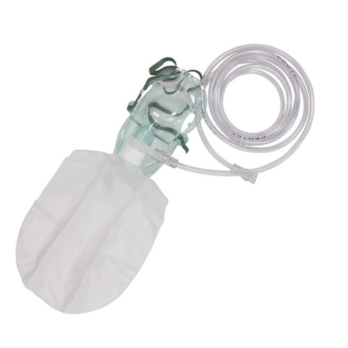 Sauerstoffmaske für Erwachsene - 80435140024 - Protec Export - Polypropylen / hochkonzentriert / verstellbar