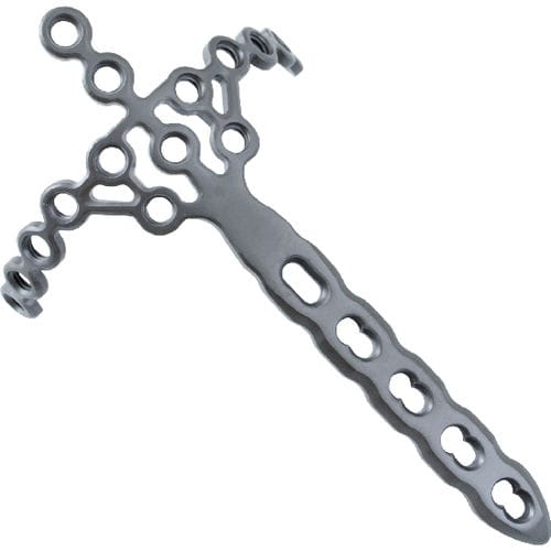 Kompressionsplatte für Tibia - 1702 series - Zimed Medical - mit Verriegelung / Metall