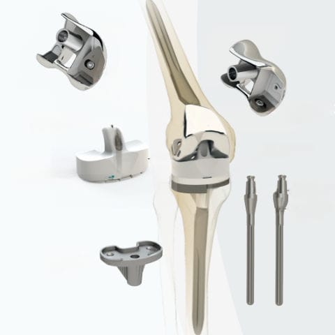 Femur-Patella Knieprothese - R.7013-000 series - Zimed Medical - Revision / gekoppelt, Schlitten / mit fester Scheibe