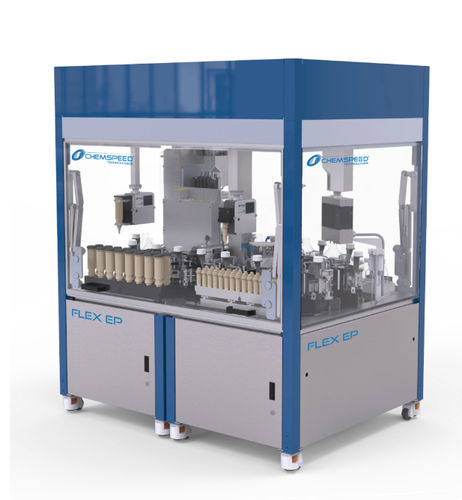 Vollautomatisches Probenvorbereitungsgerät - FLEX EP - Chemspeed Technologies AG - für die Pharmaindustrie / bodenstehend