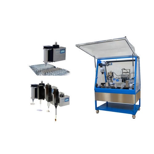 Automatisches Probenvorbereitungsgerät - SWING XDOSE - Chemspeed Technologies AG - für die Pharmaindustrie / Rechtsmedizin / Reagenzmittelverteilung