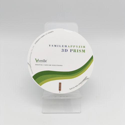 Zahnmedizinisches Material / Zirkonoxid - 3D Prism - Hunan Vsmile Biotechnology Co. Ltd - für Dentalinlays / für Dentalonlays / CAD/CAM