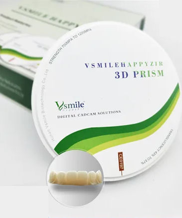 Zahnmedizinisches Material / Zirkonoxid - Hunan Vsmile Biotechnology Co. Ltd - für Dentalinlays / für Veneere / CAD/CAM