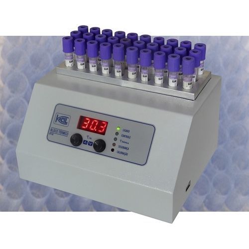 Elektronisches Trockenbad - BT02 - Kacil Ind. e Com. Ltda - beheizt / Tisch / für Röhrchen