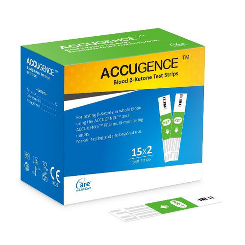 Ketose-Teststreifen - ACCUGENCE ® - e-LinkCare Meditech - Ketonämie / Blut