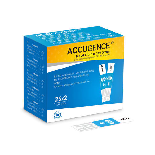 Teststreifen für Diabetes - ACCUGENCE ® - e-LinkCare Meditech - Hämatokrit / Blutzucker / Blut