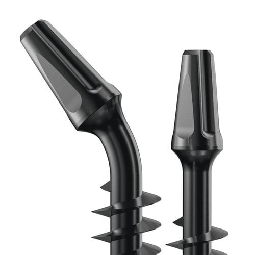 Zylindrisches Zahnimplantat - MX HYBRID ONE-PIECE  - NSI srl - Titan / mit Außenverbindung / gerade
