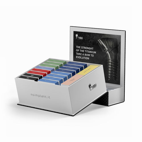 Zahnimplantat / Konus zylindrisch - SMART BOX - NSI srl - Titan / mit Innenverbindung / mit Außenverbindung