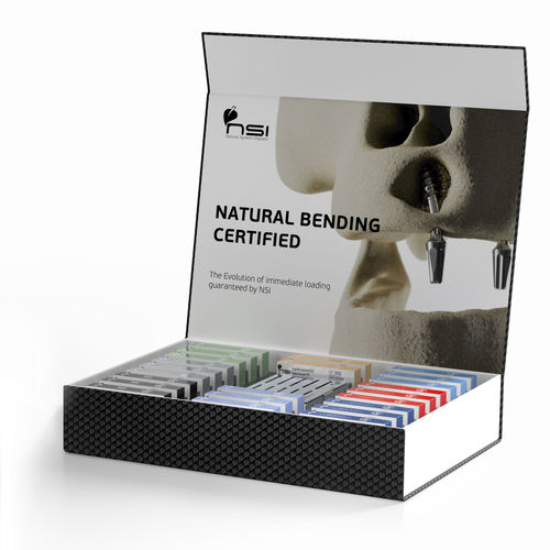 Zahnimplantat / Konus zylindrisch - DELUXE BOX - NSI srl - Titan / mit Innenverbindung / mit Außenverbindung
