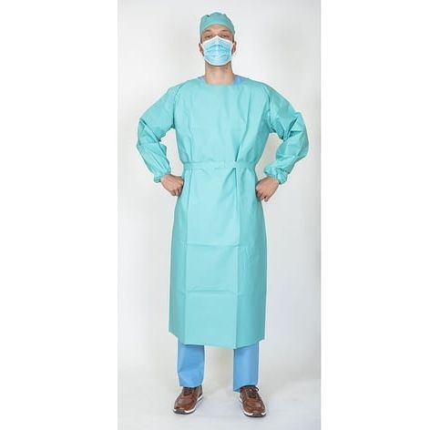 OP-Kittel / unisex - PPS55 - Gowri Health House - Einweg / grün