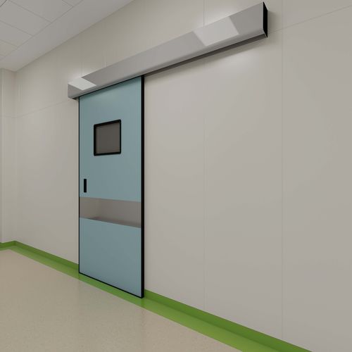 Tür für Krankenhaus - Shenzhen Seacrown Electromechanical - Schiebe / Edelstahl / automatisch