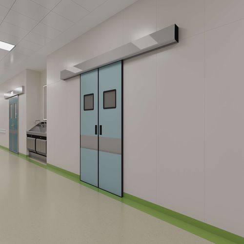 Tür für Krankenhaus - GMP  - Shenzhen Seacrown Electromechanical - Schiebe / Edelstahl / automatisch