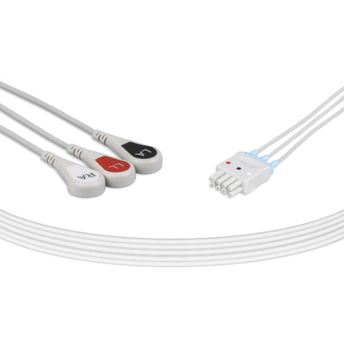 Medizinisches EKG-Kabel - NKB3-90S - Unimed Medical Supplies - 3-Kabel / für Nihon Kohden / wiederverwendbar