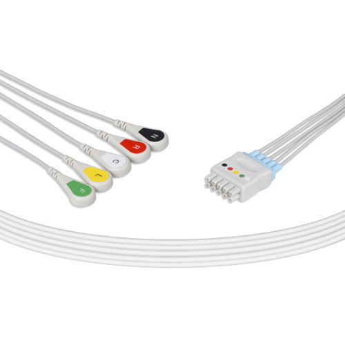 Medizinisches EKG-Kabel - MQ5-90S-I - Unimed Medical Supplies - 5 Adern / für GE Healthcare / wiederverwendbar