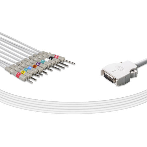 Medizinisches EKG-Kabel - E10-MT-N - Unimed Medical Supplies - 10 Adern / für Mortara / wiederverwendbar