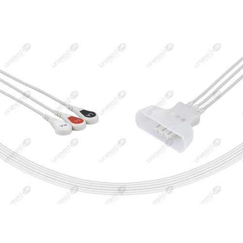 Medizinisches EKG-Kabel - HT3-90S - Unimed Medical Supplies - 3-Kabel / für Philips