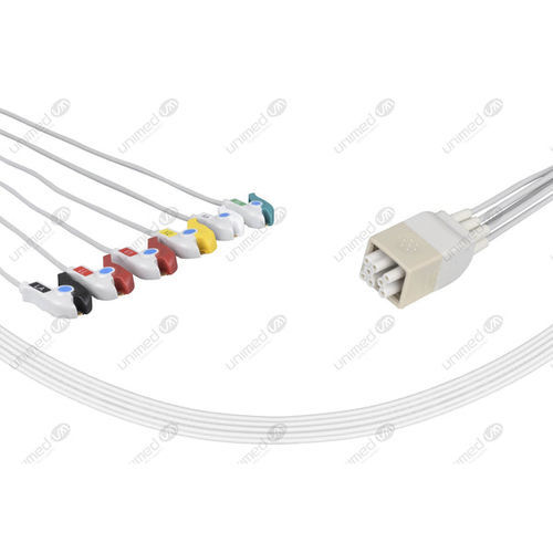 Medizinisches EKG-Kabel - AP6-90P - Unimed Medical Supplies - 6 Draht - Übertragung / für GE Healthcare / für Mindray