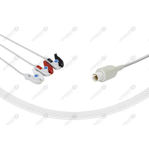 Medizinisches EKG-Kabel - 2305P - Unimed Medical Supplies - 3-Kabel / für Mortara / wiederverwendbar