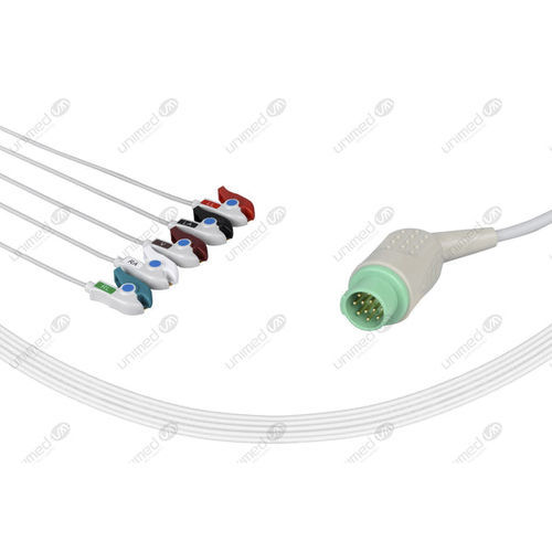 Medizinisches EKG-Kabel - 2599P - Unimed Medical Supplies - 5 Adern / für Fukuda Denshi / wiederverwendbar