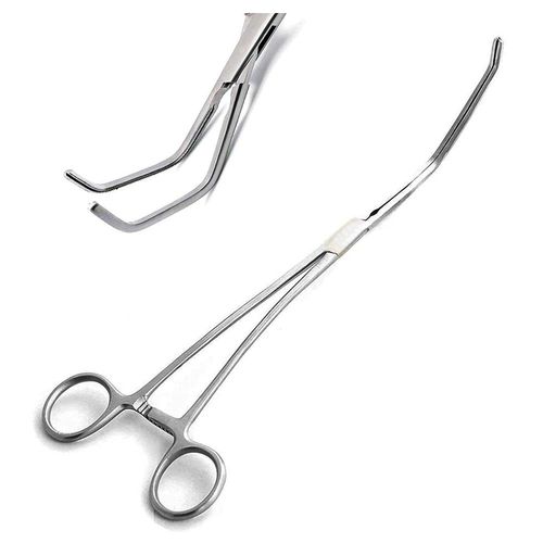 Chirurgische Klemme - 08-460 - Medicta Instruments - zur Entfernung von Nierensteinen / DeBakey / um 45° gebogen
