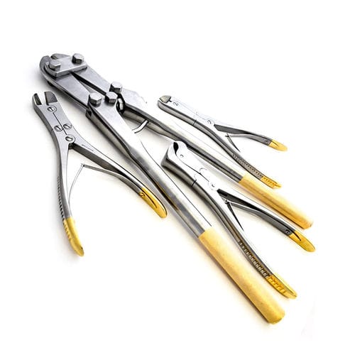 Zange für Orthopädie - SET-TCWP4 - Medicta Instruments - zum Durchtrennen von Draht / Hartmetall / Edelstahl