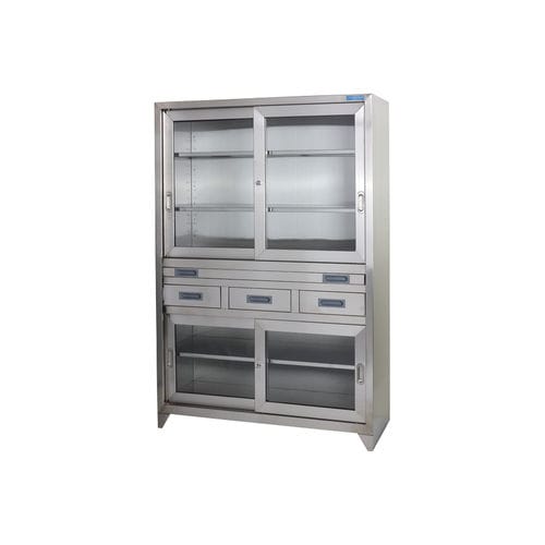 Schrank für Instrumente - SWIC-01 - Sungwon Industry co, Ltd - für Krankenhaus / mit Regal / Edelstahl