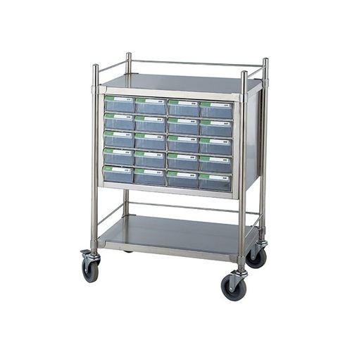 Medizinischer Wagen - SW-MC32 - Sungwon Industry co, Ltd - für Medikamente / zur Medikamentenausgabe / Edelstahl