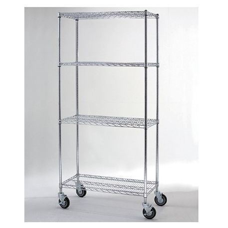 Medizinischer Wagen - SW-WC910S - Sungwon Industry co, Ltd - Vielzweck / Edelstahl / 4 Regalbretter