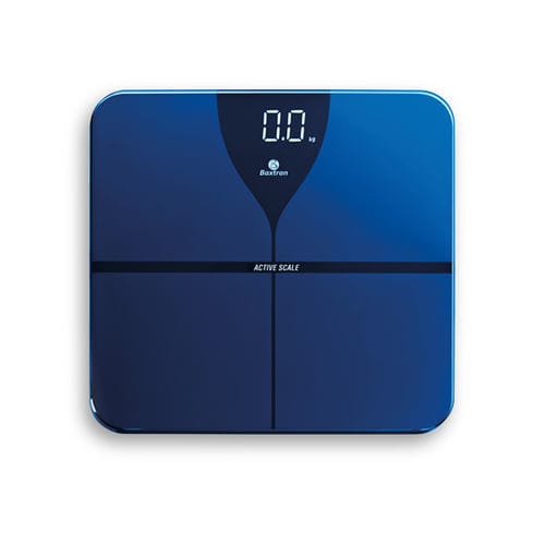 Elektronische Personenwaage - ACTIVE BLUE - BAXTRAN - für Privatgebrauch / für Fitnessanwendungen / mit LED-Display