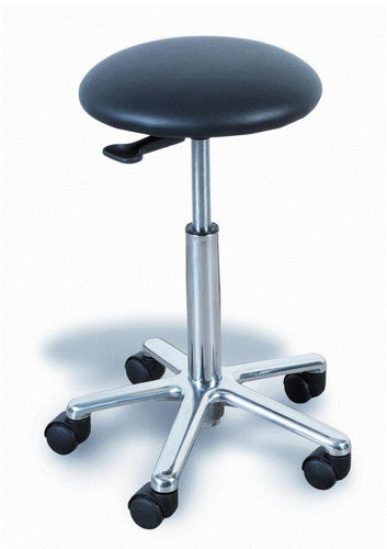 Stuhl auf Rollen - TABOURET SAAR - Wesseling - höhenverstellbarer