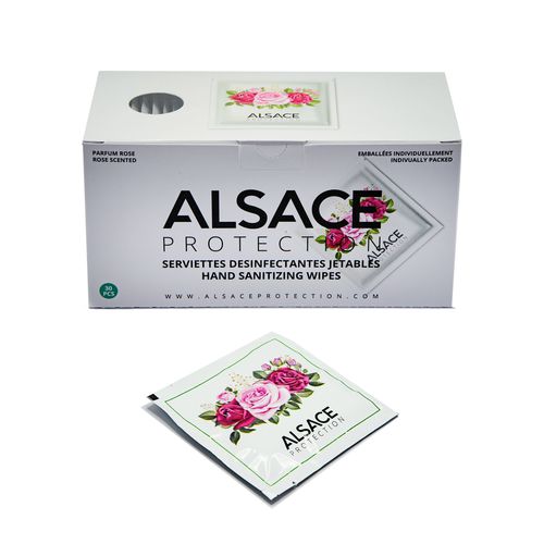 Feuchte Reinigungstücher / für die Handhygiene - Alsace Protection - 30er-Packung