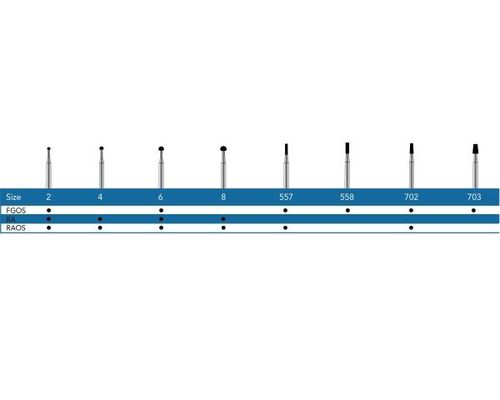 Dentalfräser - FG - Pac-Dent - Hartmetall / Schneid / zur Endbearbeitung