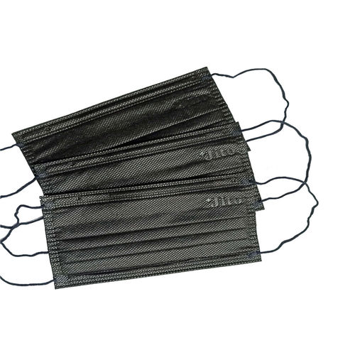 Polypropylen-Schutzmaske - Public - Maesindo Indonesia - Halbgesicht / 50er-Packung / schwarz
