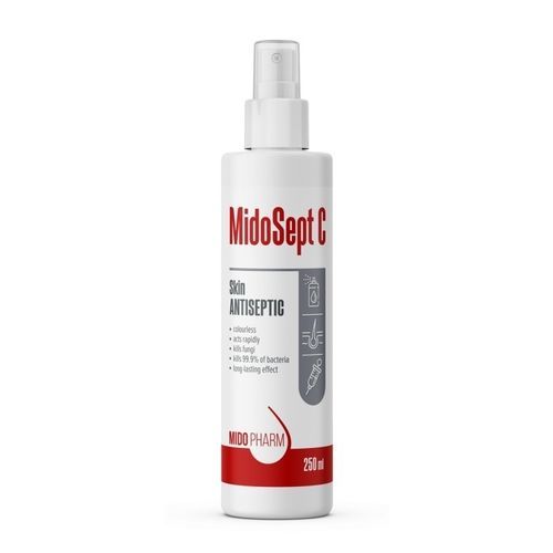 Desinfektionsmittel für Körperhygiene - MidoSept C - MidoPharm - flüssig / 250 mL / auf Alkoholbasis
