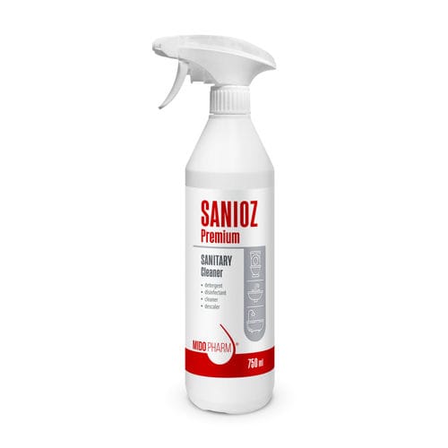 Desinfektionsmittel für Böden und andere Oberflächen - SANIOZ PREMIUM - MidoPharm - flüssig / 750 mL / auf Säurebasis