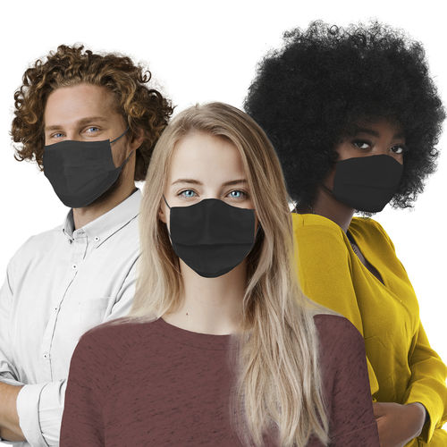 OP-Maske / Typ I - ETTORE - GO-FORM - mit Filter / für Erwachsene / schwarz