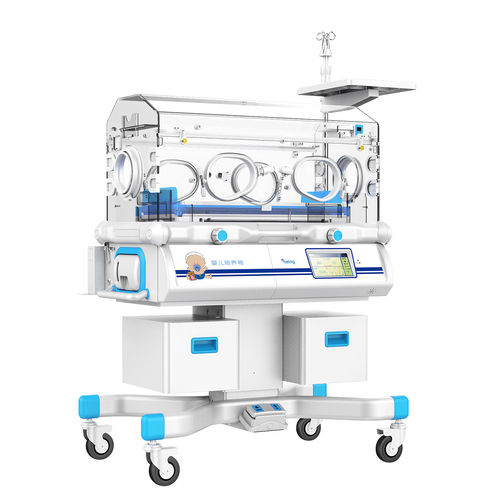 Neugeboreneninkubator auf Rollen - BIN-4000A/B/C - Being Technology - höhenverstellbar / mit Touchscreen / pedalbetrieben