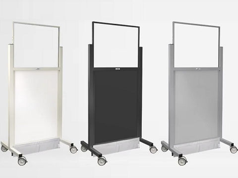 Röntgenstrahlen-Strahlenschutzschild - XrayCurtains - mobil / mit Fenster / 0.50 mm