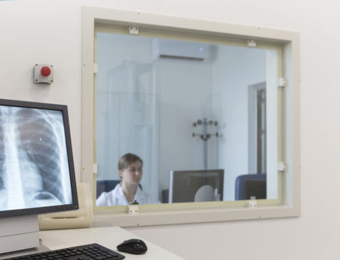 Sichtfenster - XrayCurtains - Strahlenschutz / stationär / aus Bleiglas