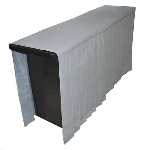Röntgenstrahlen-Strahlenschutzvorhang - XrayCurtains - an Untersuchungsliege montiert / 0.50 mm